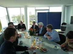 Organisatoren und Schirmherr der Ruder-EM 2014 im Gespräch. Organisatoren und Schirmherr der Ruder-EM 2014 im Gespräch.