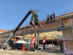 Richtfest auf dem Gelände der ehemaligen Stärkefabrik