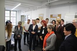 Oberbürgermeisterin gratuliert ZF Getriebe Brandenburg GmbH