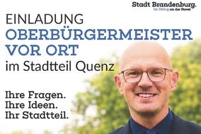 Plakat mit Oberbrürgermeister Daniel Keip