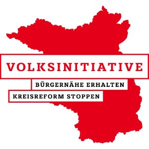 Logo der Volksinitiative "Bürgernähe erhalten – Kreisreform stoppen"