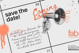 Poster für die Brennabor-Ausstellung zur Frauenwoche.