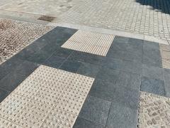 Auch ein Blindenleitsystem wurde hergestellt.