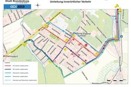 Die von der Umleitung betroffenen Straßen.