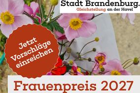 Plkat zum Aufruf Frauenpreis