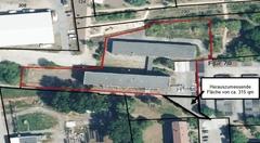 Das Grundstück aus der Vogelperspektive.