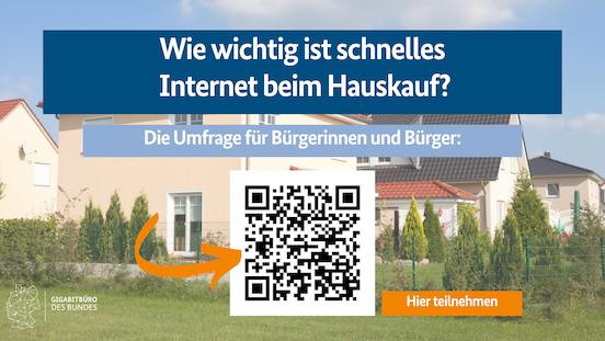 Umfrage-Poster mit QR-Code