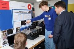 In einer 2D-Welt erstellt ein Roboter seine eigene Karte.