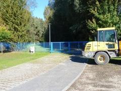 Die neue Zufahrt ist fertig. Die neue Zufahrt ist fertig.