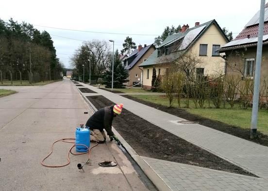 Der neue Gehweg in Mahlenzien ist fertiggestellt.