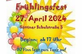 Festplakat des Dorf- und Kulturvereins Göttin.