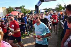 Läufer bei der Teamstaffel