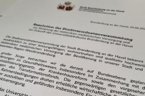 Resolution der Stadtverordnetenversammlung