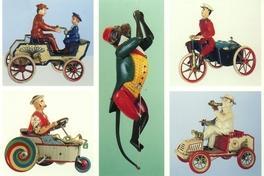 Auswahl an mechanischem Blechspielzeug aus Brandenburger Produktion