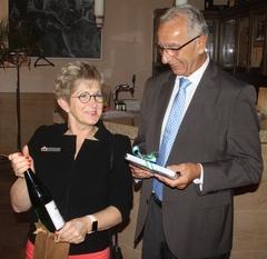 ... und zum Andenken an die BUGA eine Flasche "Marienbergwasser".