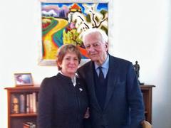 Treffen der Oberbürgermeisterin Dr. Dietlind Tiemann mit Bundespräsident a.D. Dr. Richard von Weizsäcker am 19.12.2011 in Berlin