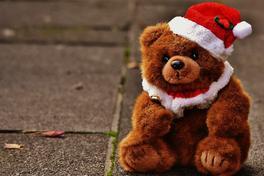 Bär feiert Weihnachten