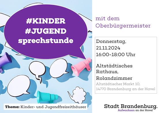 Plakat Kinder- und Jugendsprechstunde