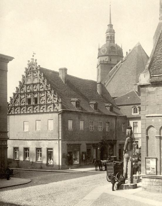 Brandenburg, Neustadt, sog. "Kurfürstenhaus" an der Ecke Steinstraße / Hauptstraße, 1945 zerstört