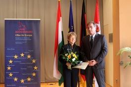 Verleihung der Europa-Urkunden in Brandenburg an der Havel