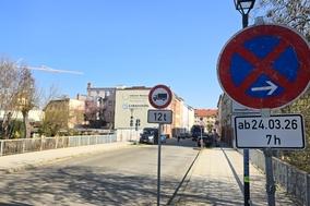 Die Wredowbrücke ist ab 24. März 2026 Baustelle und gesperrt.