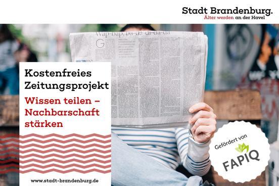 Plakat zum kostenlosen Zeitungsprojekt