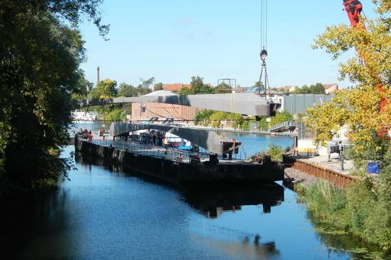 Brückenbau am Stadtkanal und Jacobsgraben