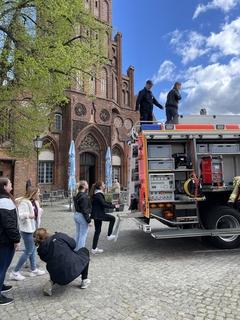 reges Treiben bei der Feuerwehr