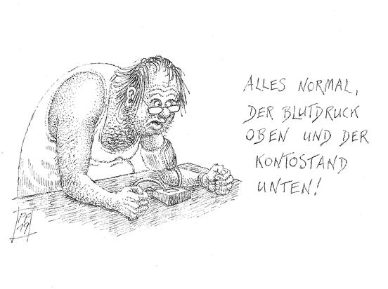 Karikatur von Paul Pribbernow