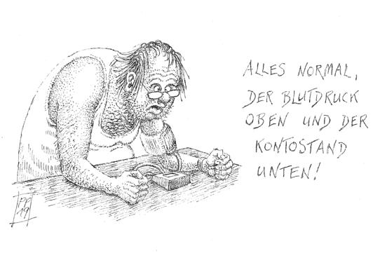 Karikatur von Paul Pribbernow