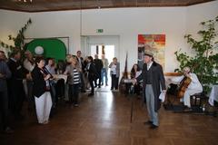 ...der so verehrte Fontane ließ es sich nicht nehmen, die Besucher dann selbst zu begrüßen...