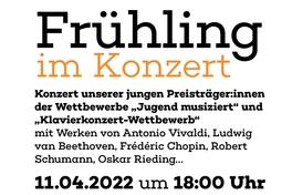 Konzert im Frühlung- Preisträgerkonzert unserer ausgezeichneten Schüler:innen
