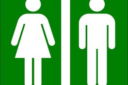 Öffentliche WC-Anlage nachts geschlossen