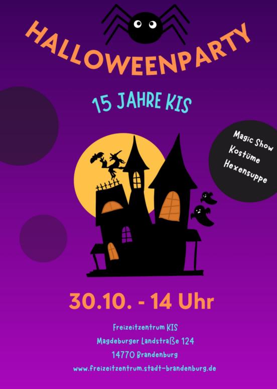 Poster zur Halloweenparty