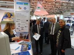 Standbesuch von Ralf Herrmann (Geschäftsführer Industrie Elektronik Brandenburg GmbH) und Jens Ullmann (IHK Potsdam)