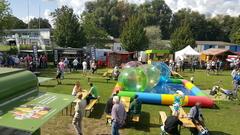 Street Food Festival 2017 Blick auf Verkaufsstände