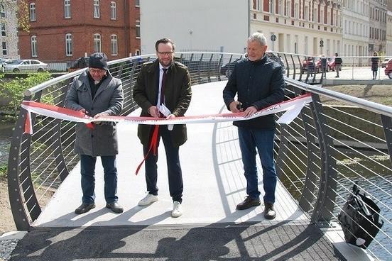 Neue Rad-/Gehwegbrücke über den Jacobsgraben wurde seiner Bestimmung übergeben