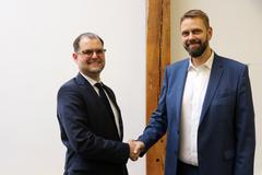 Prof. Dr. Andreas Wilms und Michael Pilgermann.