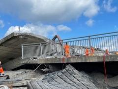 Brücke 20. Jahrestag am Altstädtischen Bahnhof ist nun Geschichte