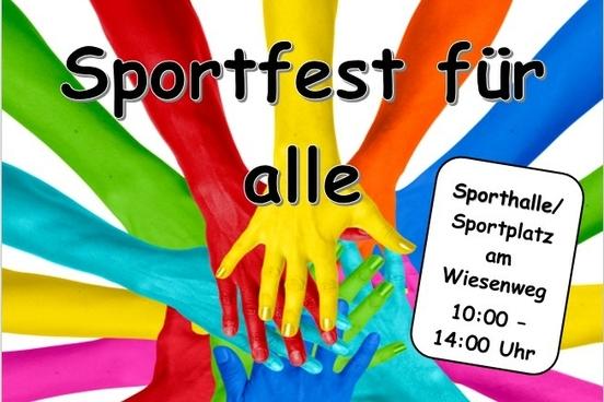 Flyer zum Sportfest