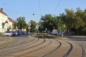 Blick in die Karl-Marx-Straße.