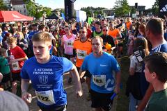 Läufer bei der Teamstaffel