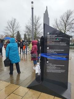 Einweihung Loriot-Stele