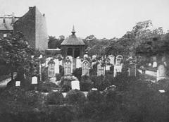 Jüdischer Friedhof I alter jüdischer Friedhof in schwarz weiß