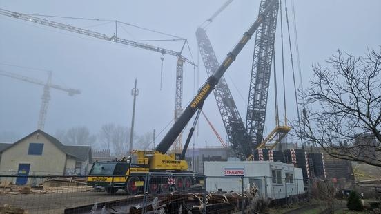 D<ie Großbaustelle am diesigen Samstag.