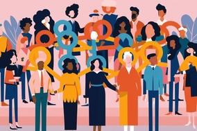 Symbolbild für Zusammenhalt zwischen den Menschen.