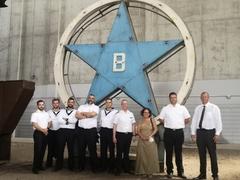 Kapitän und Crew-Mitglieder der Fregatte Brandenburg waren im Industriemuseum der Stadt Brandenburg an der Havel zu Gast.