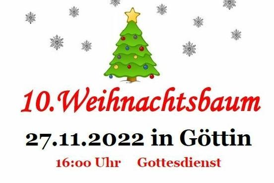 10. Weihnachtsbaumfest in Göttin