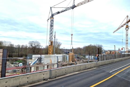 Die Brücken-Baustelle sorgt am 18./19. Januar 2025 für die Vollsperrung der Potsdamer Straße.