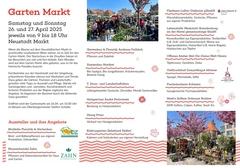 Der Flyer zum 11. Gartenmarkt.